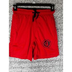 UFC Red Training Fight Shorts Mens Small Drawstring MMA Athletic Gym